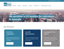 Tablet Screenshot of extax.com.au